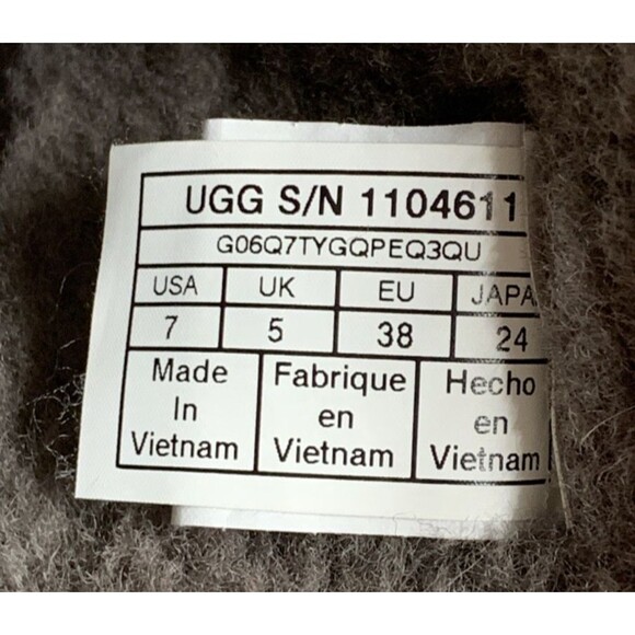 UGG Women Classic Femme Short Slate Wedge Boots Size 7 Gray Suede Sheepskin - Picture 13 of 14